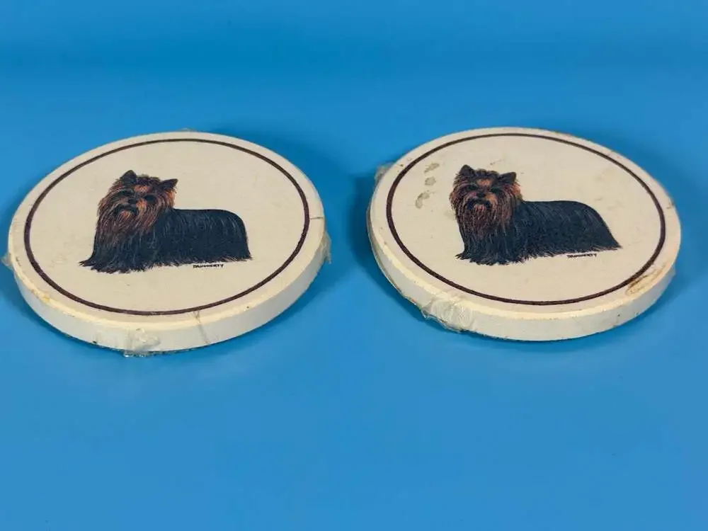 Yorkshire Terrier Coasters Set of 2